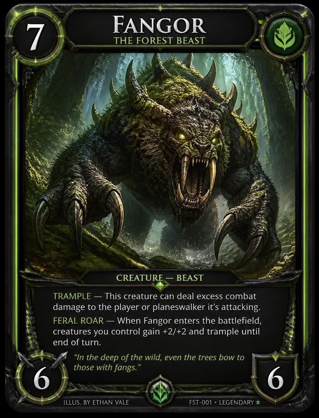 Monsters & Mayhem sample card